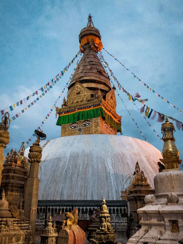 Swayambhunath Stupa by Saroj Shahi
